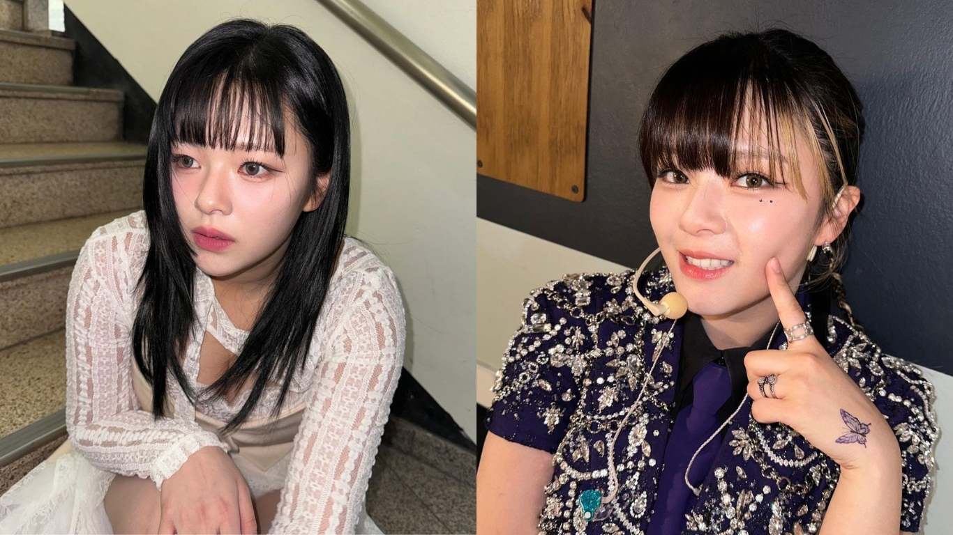 Jeongyeon với eyeliner mảnh.