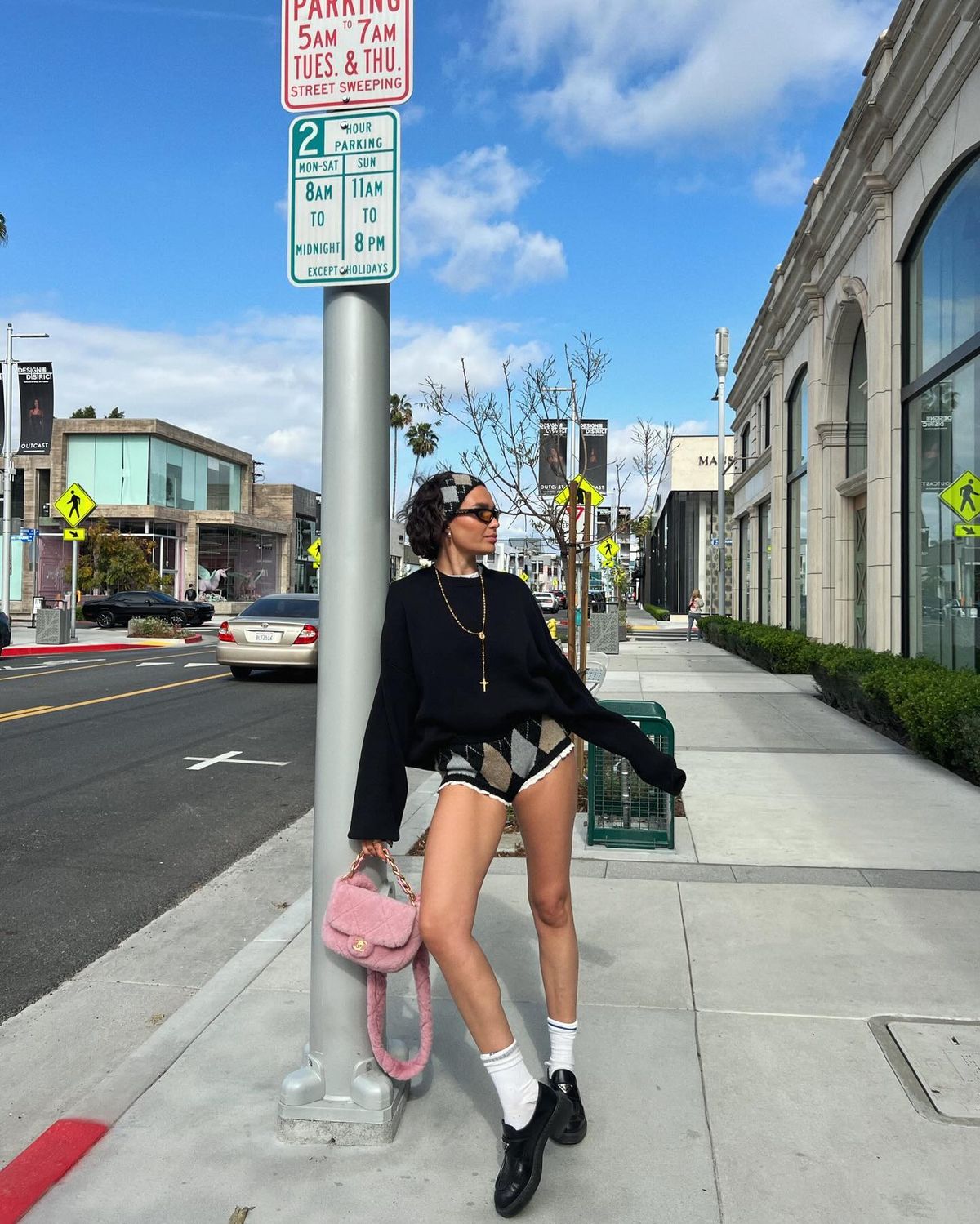 Argyle trên quần shorts