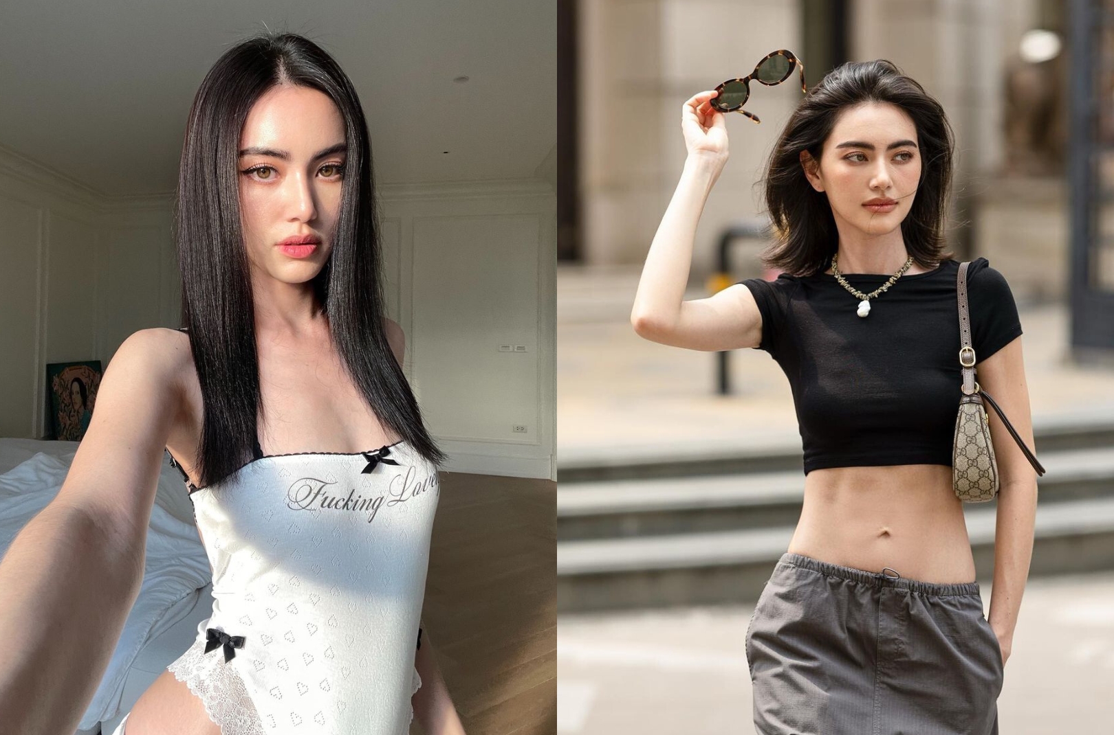 Mái tóc đen của Mai Davika